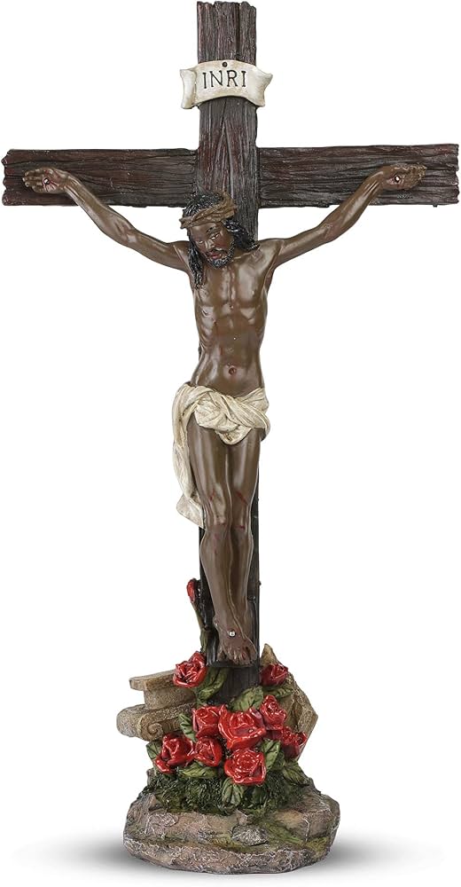 Amazon.co.jp: 究極の犠牲 アフリカ系アメリカ人 イエス 十字架像 (15