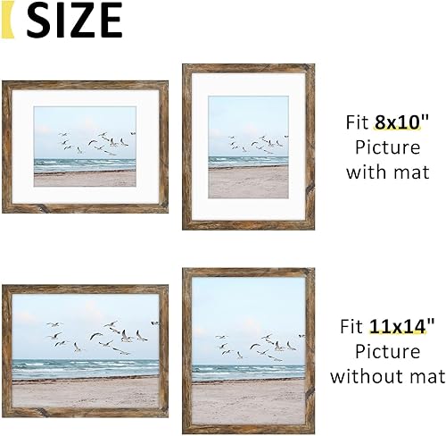 Vista 25 de Frametory, Los marcos de 16 x 20 pulgadas muestran imágenes de 11 x 14 pulgadas con paspartú o fotos de 16 x 20 pulgadas sin paspartú, vidrio Plata