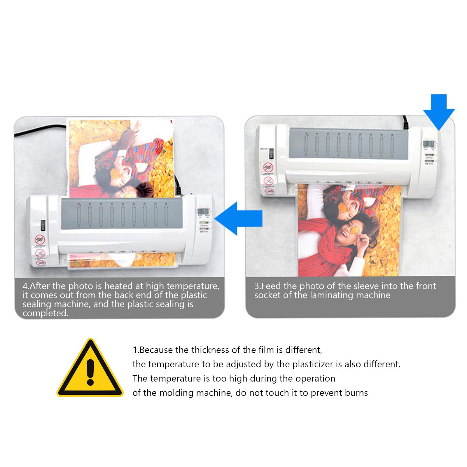 Feuilles de plastification Film PET durable pour cartes de documents photos