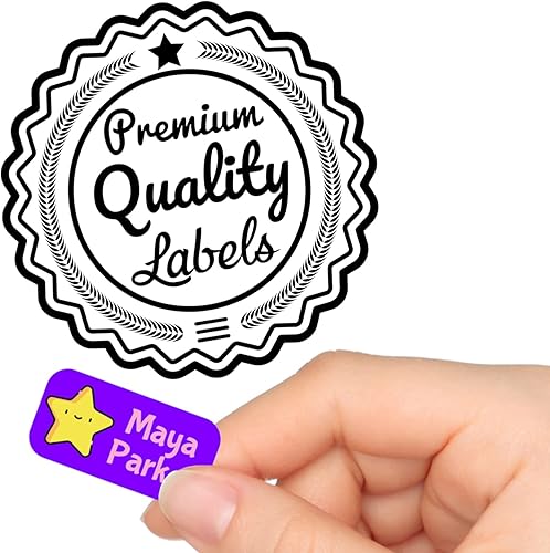 Miniatura 4 de 100 etiquetas de nombre personalizadas, etiquetas perfectas para niños, para guardería y suministros escolares, lindas etiquetas con nombre para
