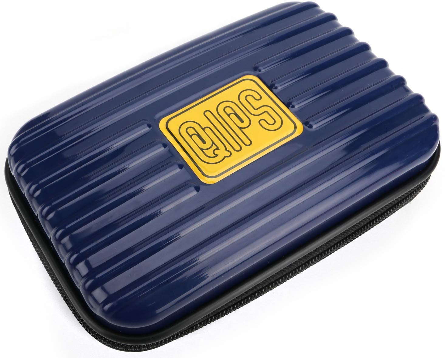 QIPS Hard Case Polycarbonate made Unbreakable and Light Weight Universal Jumbo Travel Case for Small Electronics and Accessories, Multi-Utility Case, Travel Friendly, Blue (B08D642KQH) Amazon Price History, Amazon Price Tracker