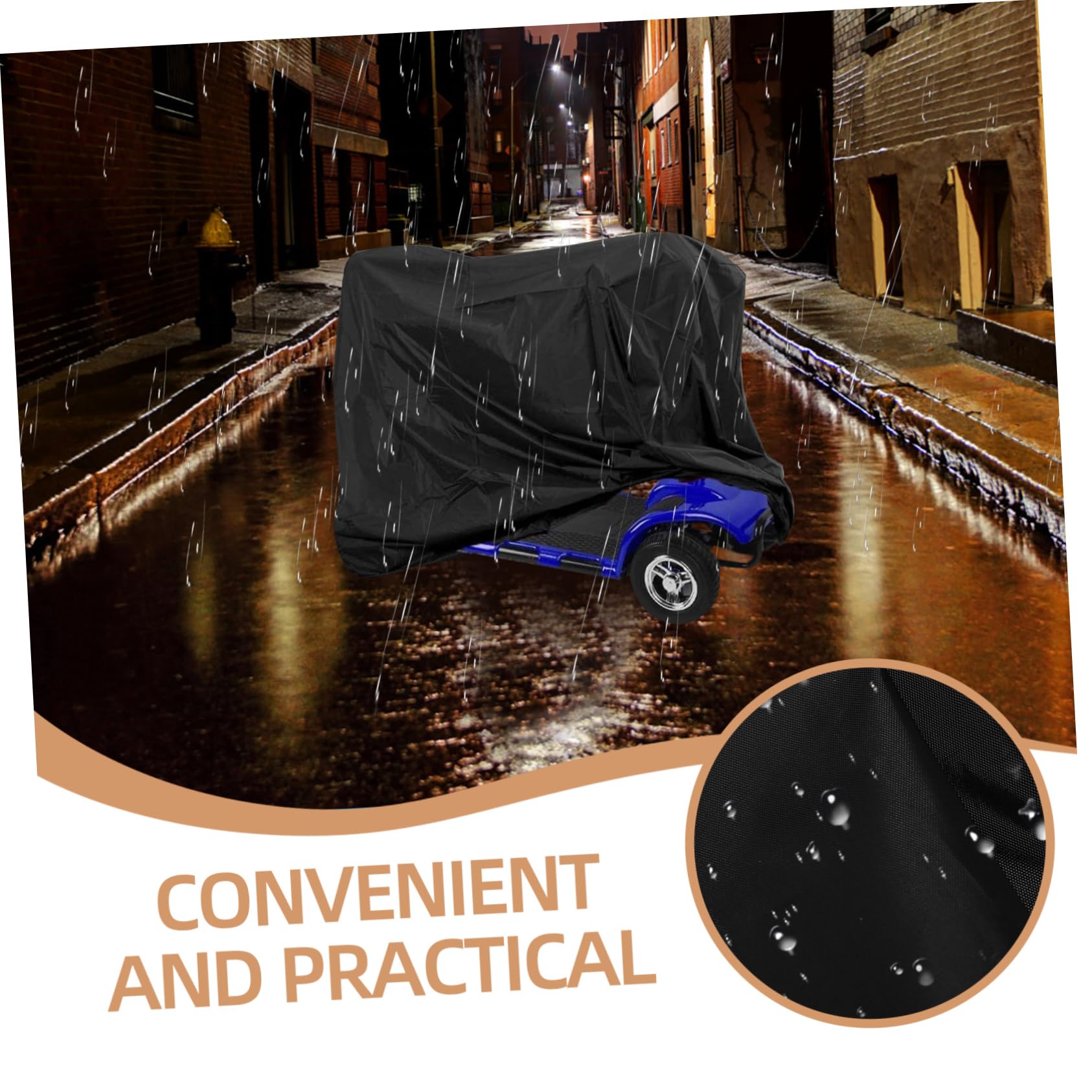 BUTIFULSIC Elderly Scooter Cover Scooter Protective Sleeve Oxford Material Easy to Carry for Electric