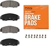 Max Advanced Brakes Rear Brake Pad Compatible With 2013-2018 2019 2020 2021 2022 2023 Ford Escape Focus EcoSport Transit Connect C-Max Compatible With 3, Carbon Ceramic Pad wHardware