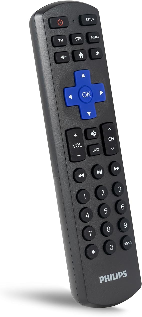 Philips Roku TV Remote Replacement, Compatible with Roku Philips TV