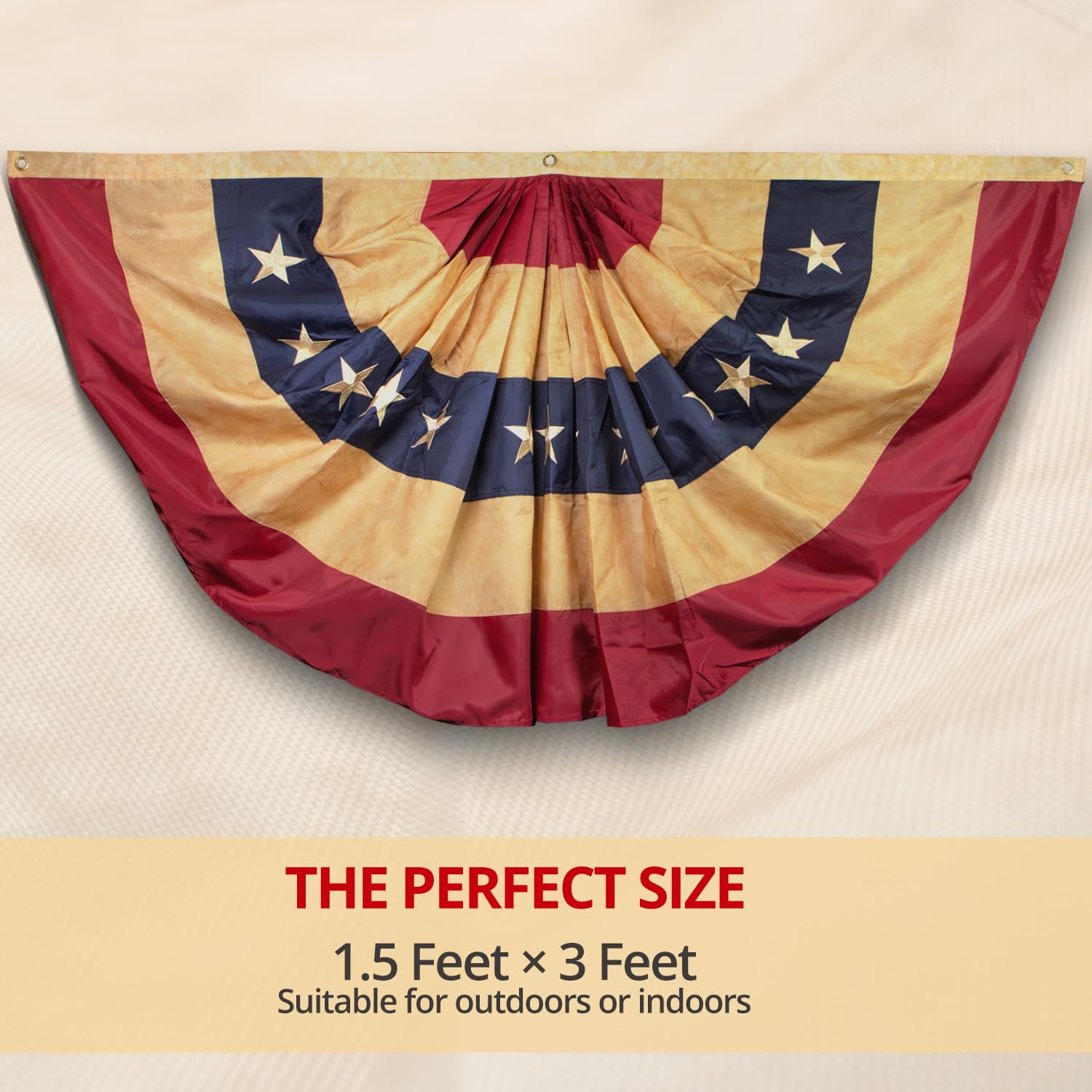 Amazon.com : ANLEY Vintage Style Tea Stained US National Pleated
