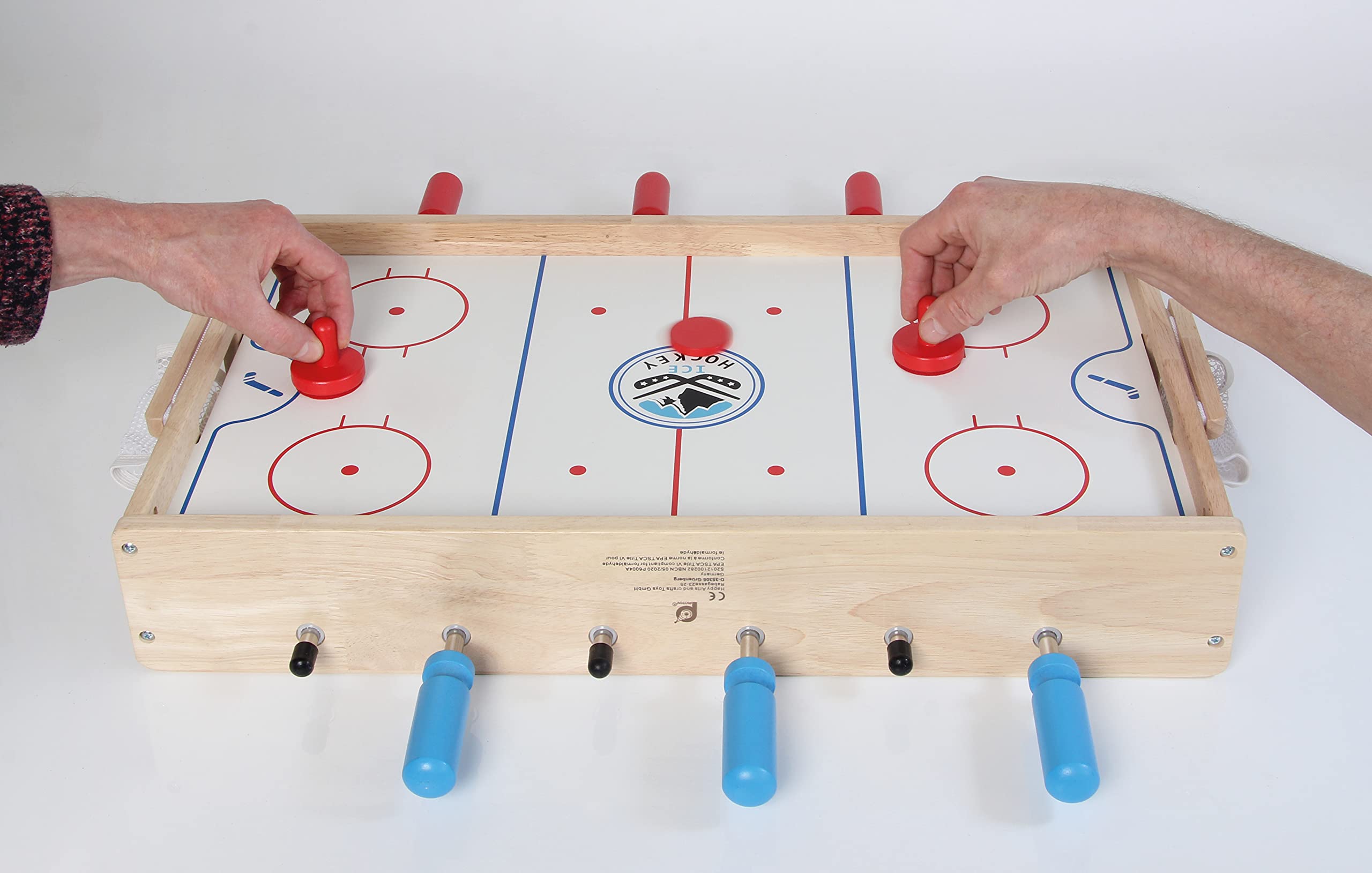 Bartl 112425 Pintoy Mini 2 in 1 Tischfußball und Hockey