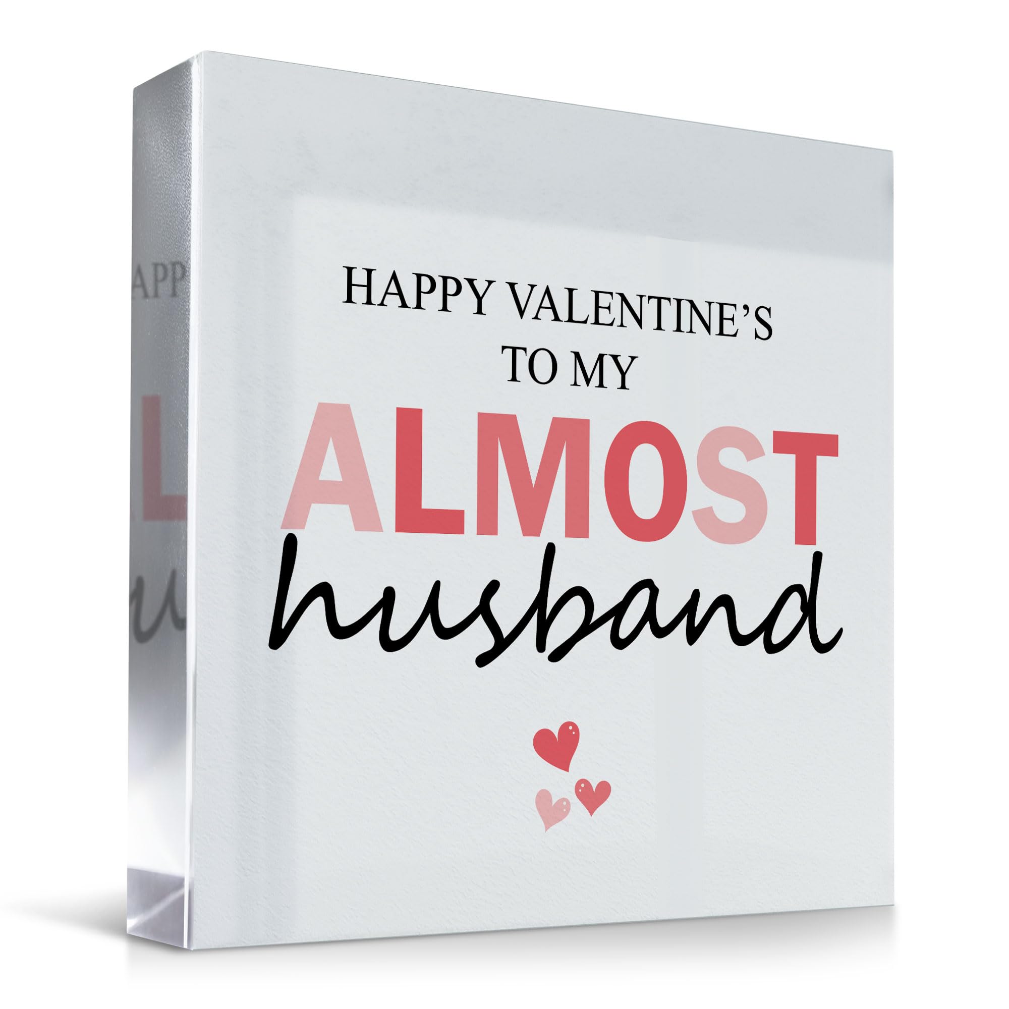 Red Ocean Happy Valentines To My Almost Husband, Fiance Valentines Day Gift, Gift, Funny For Boyfriend, For Boyfriend, Gifts Him, Romantic Husband