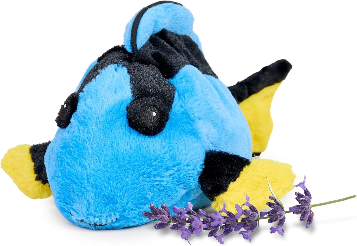 warmies Microwavable & Weighted Stuffed Animals, Blue Tang - Heated Stuffed Animal Plushie for Warmth & Comfort - Cute Soft Plush Toys for Adults & Children (Boys, Girls, Babies & Toddlers)