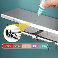 Vista 4 de Soporte de papel higiénico de doble rollo con estante, dispensador de pañuelos de acero inoxidable montado en la pared para baño (plateado)