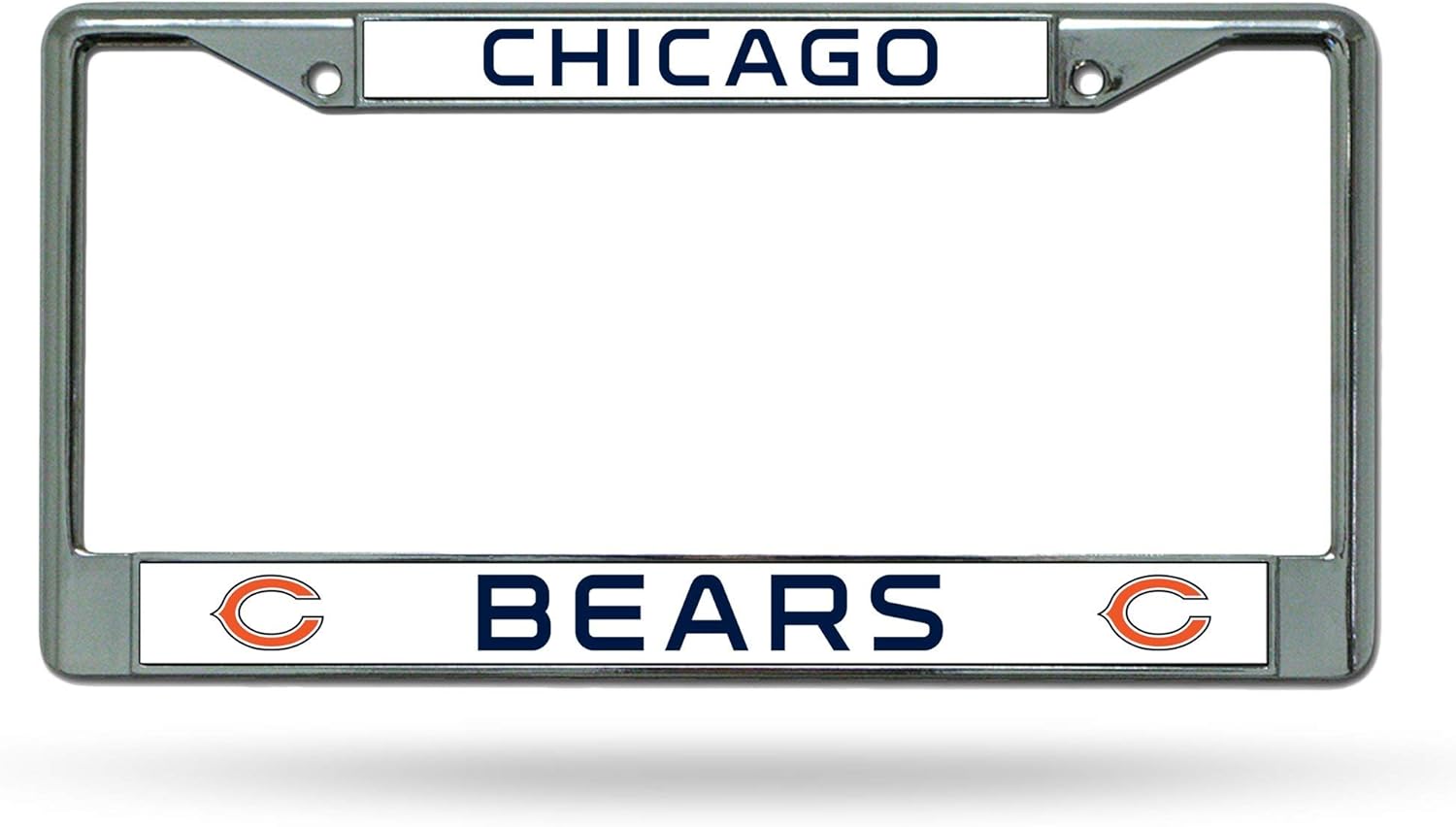Rico Industries NFL Unisex-Adult Standard Chrome License Plate Frame