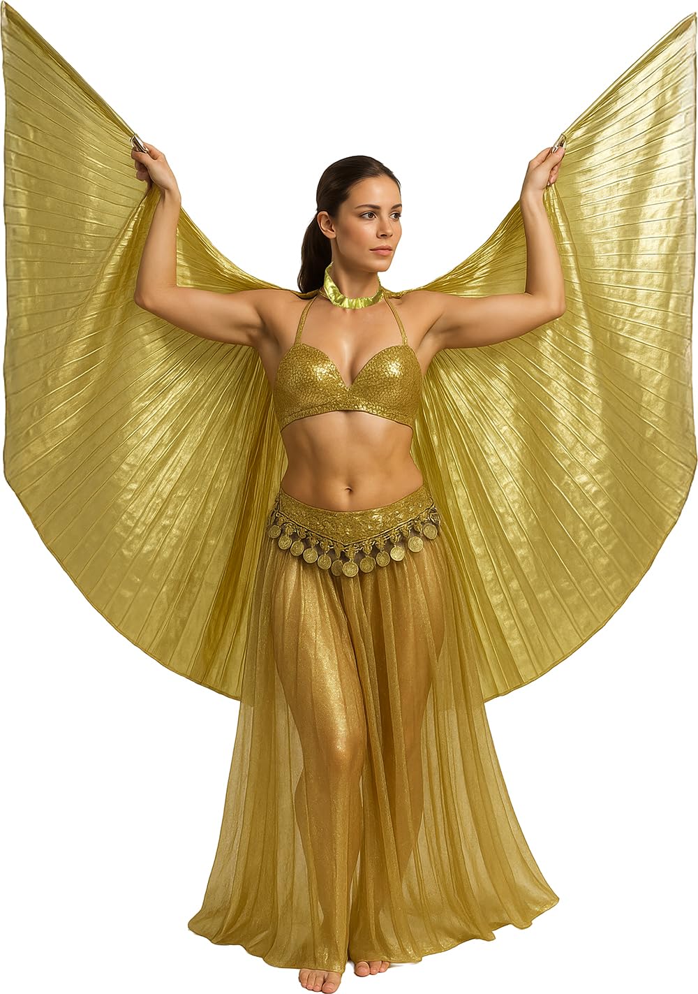 FIESTAS GUIRCA Pleated Gold Cloak