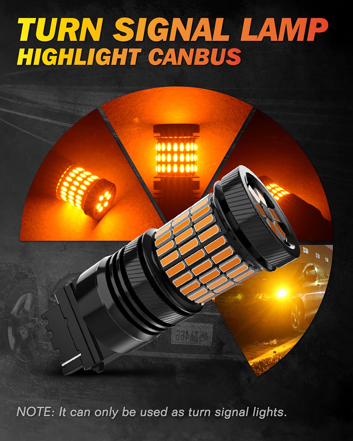 Lampadina LED 3156 P27W Giallo Ambra - Super Luminosa Per Auto, Canbus Ready - Foto 13