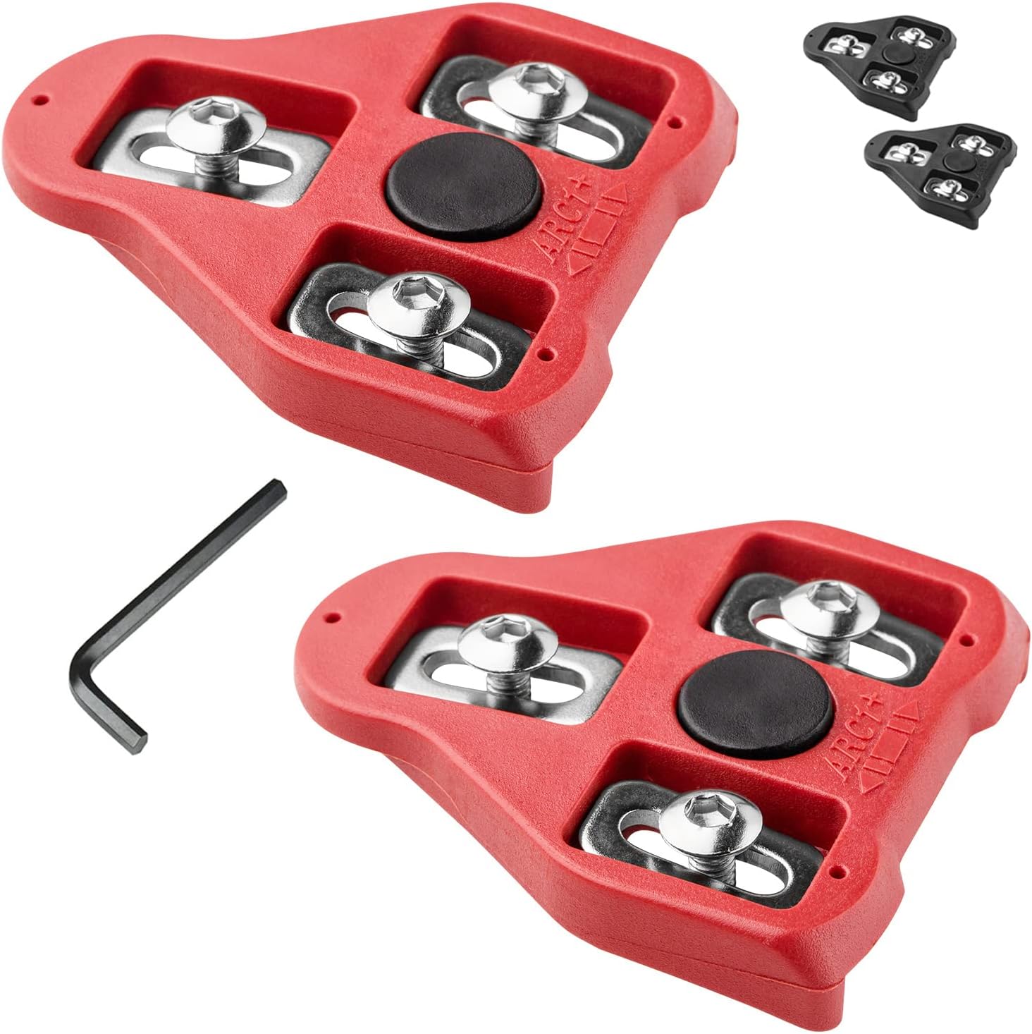 Compatible with Peloton Look Delta (9 Degree) Bike Cleats - Indoor Cycling & Road Bike Bicycle Cleat Set, Compatible with Peloton Indoor Bikes Pedals and Shoes Clipless Spinning and Cycle Shoes
