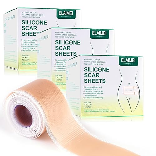 Hojas de silicona para cicatrices, rollo de cinta de silicona para cicatrices, cinta de cicatrices, reutilizables, hojas profesionales para