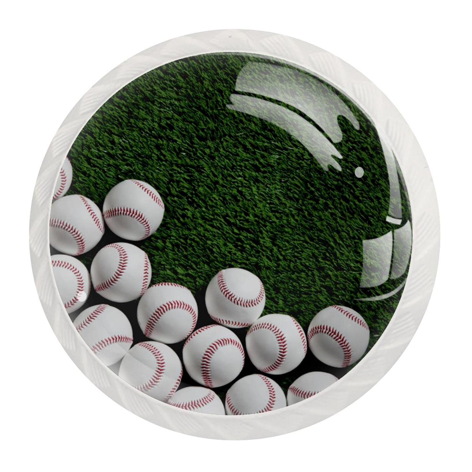 Boutons de tiroir en verre baseball pour remplacer vos vieilles poignées usées