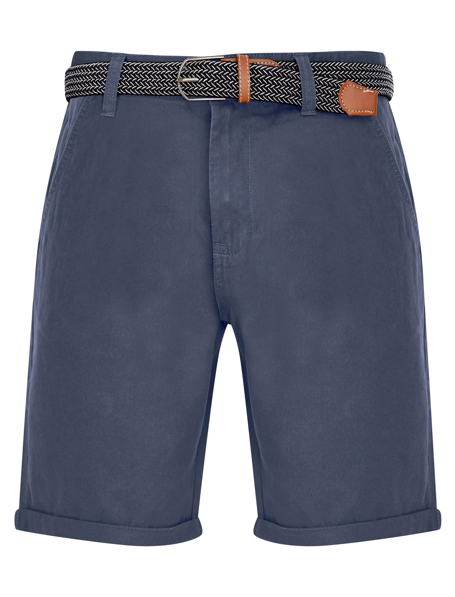 Tokyo Laundry Men's Sheringham Cotton Twill Chino Shorts with Woven Belt