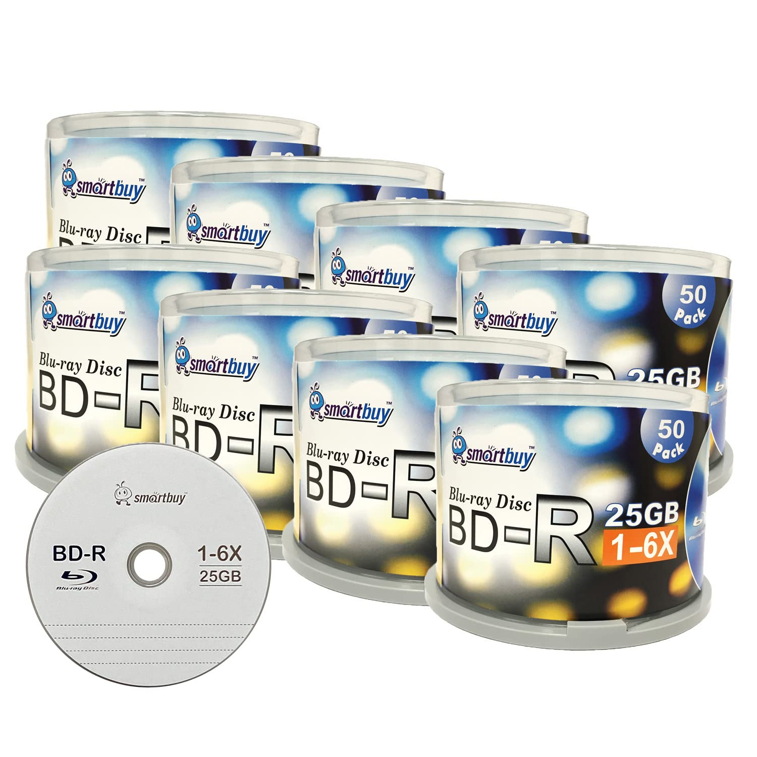 Smartbuy 25gb 6X Bd-r BDR Blu-ray Single Layer Logo Blank Disc (400-Disc)