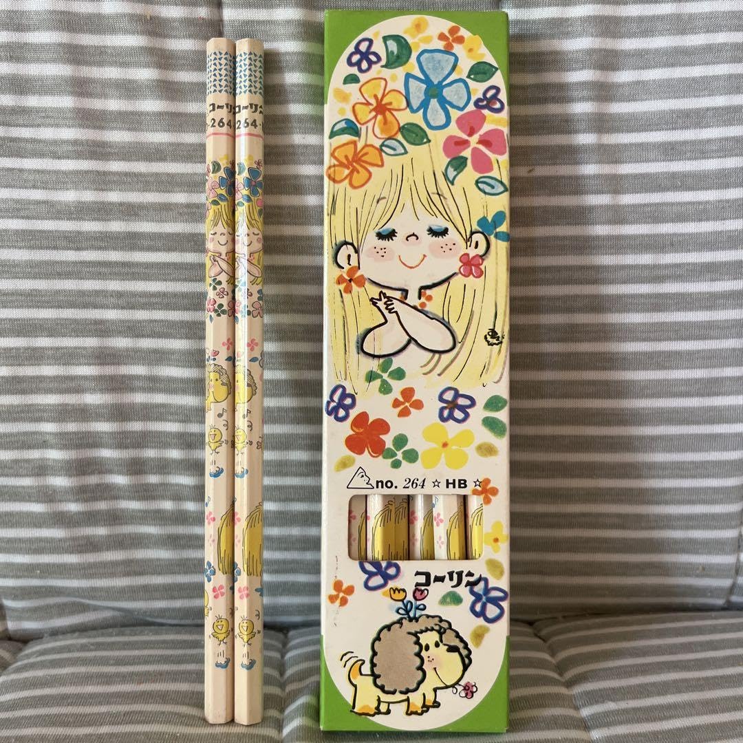 水森亜土　鉛筆まとめ Amazon.co.jp: レトロ 水森亜土 亜土ちゃん コーリン鉛筆（HB）2
