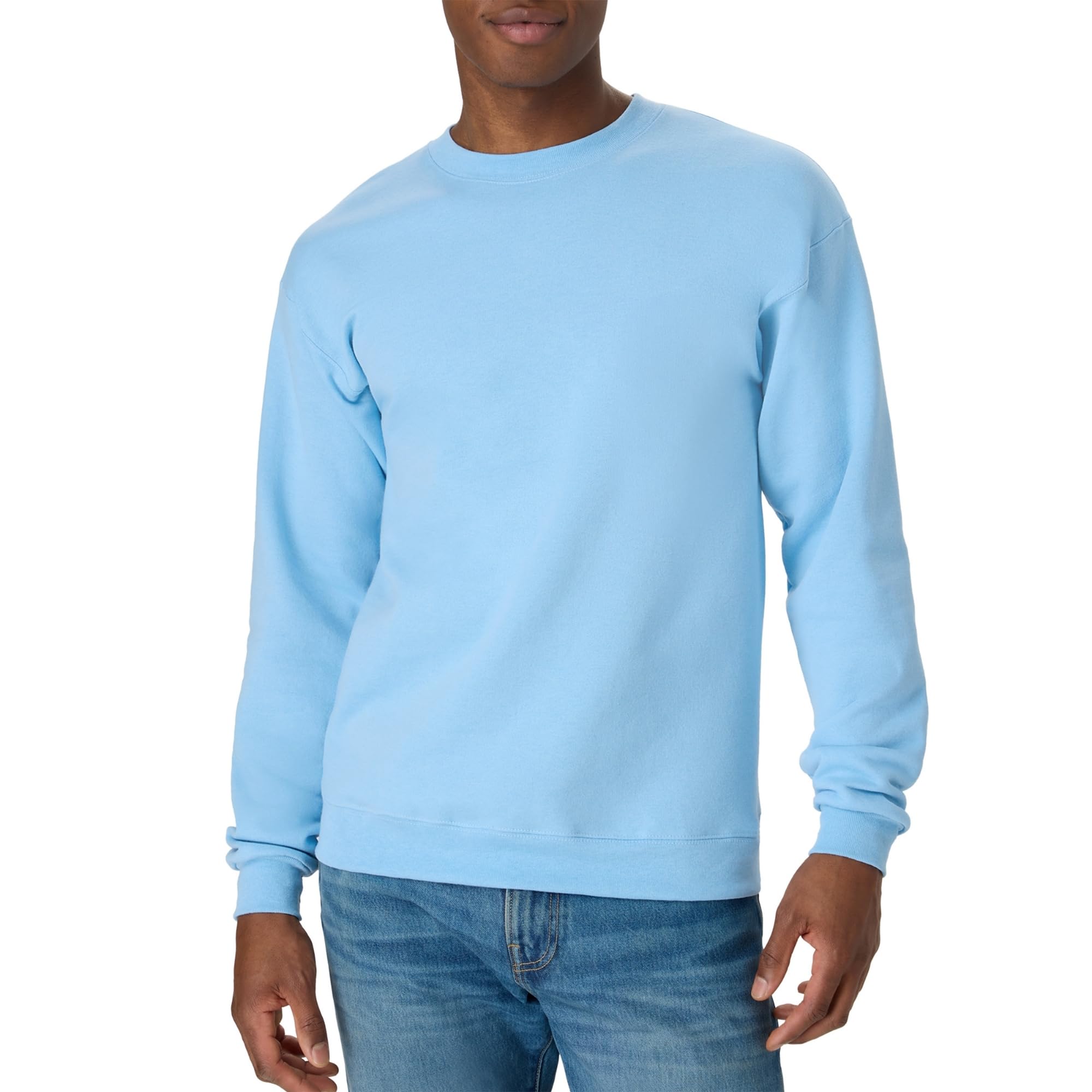 Hanes Mens P1607 Sweatshirt, Light Blue, 3XL UK