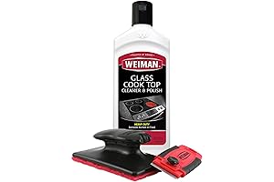 Weiman Cooktop and Stove Top Cleaner Kit - 3-Piece Combo makes the perfect match