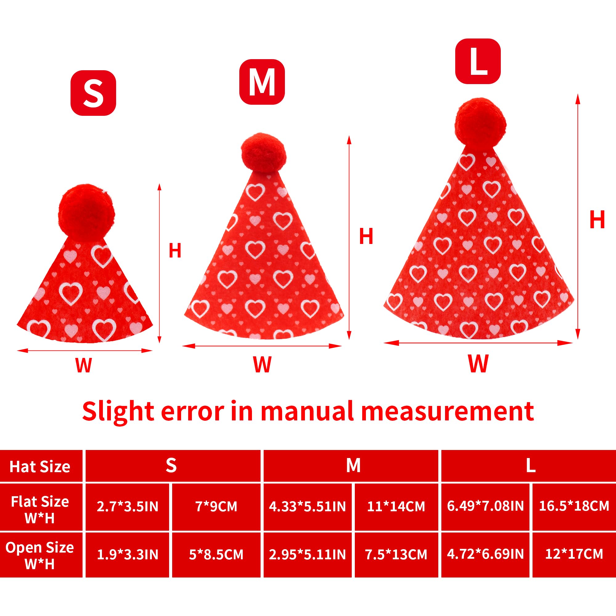 Pai Sence 12 Pcs Large Party Hats for Adults Colorful Felt Party Hats with Pom Poms Cone Birthday Hat L