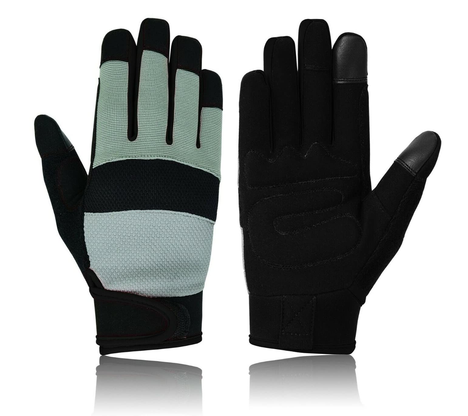 Swift Wear Ladies Protection Work Gloves Mechanic Multipurpose Tradesman Farmer's Gardening DIY Builders (Black, S)