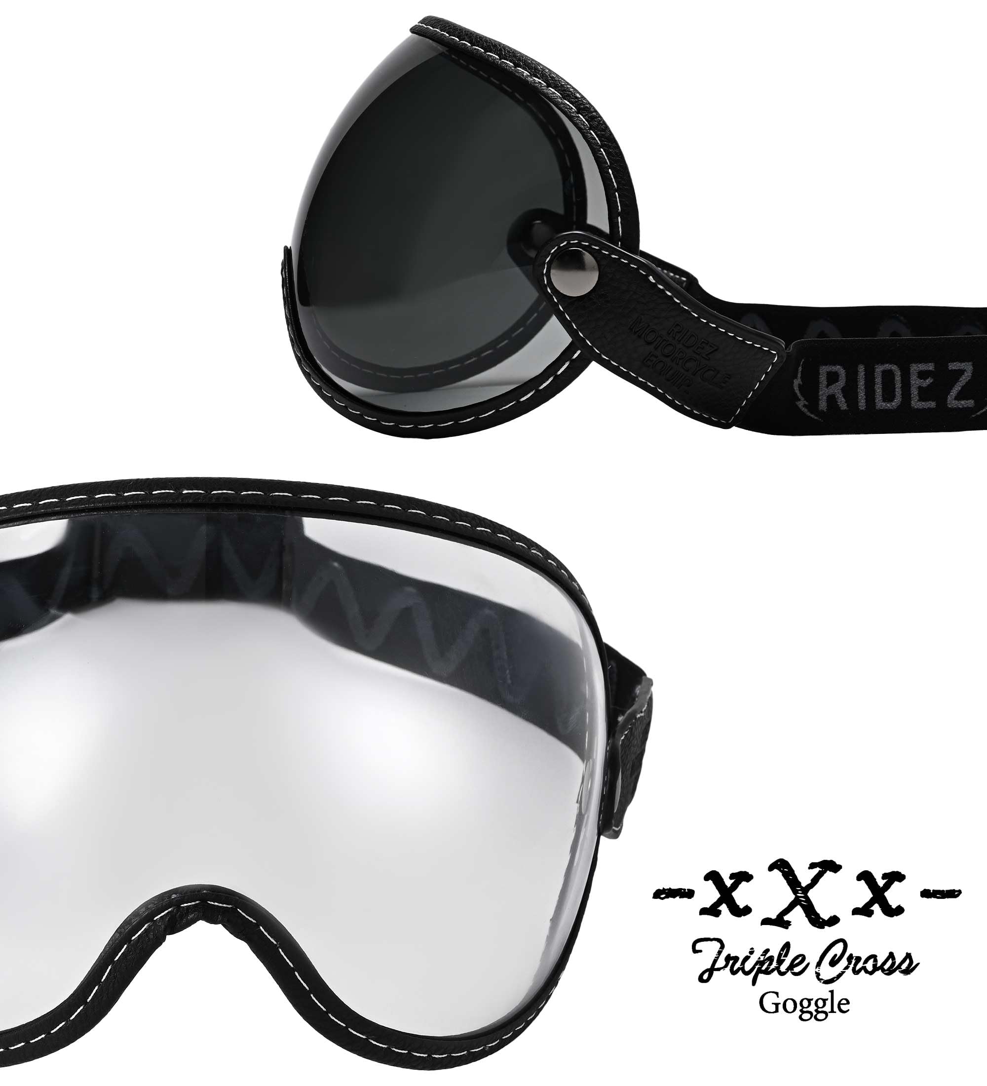 Amazon | 【RIDEZ(ライズ)】バイク ヘルメット ゴーグル バイザー