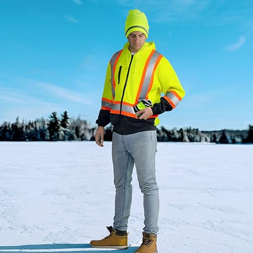 Miniatura 6 de JORESTECH Suéter de seguridad de alta visibilidad  Dos tonos reflectantes X en la espalda  ANSIISEACSA Z96