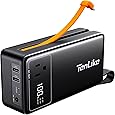 Portable Power Station 96.9Wh Power Bank for Camping Essentials Large Lithium Battery Small Electric Generator with 110V 120W AC Plug in Output 60W Type-C Laptop Home Backup Outdoor Emergency, Black