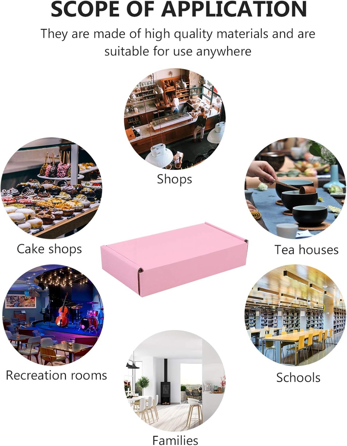 TOYANDONA Pink Corrugated Mailer 20 Pcs Cardboard Shipping Boxes Small Packing Moving Boxes 160x80x30mm Kraft Mailing Packaging Case for Cloth Pants Small Items : Office Products