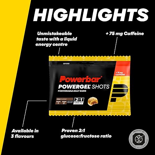 Miniatura 4 de Powerbar Powergel Shots 2.12 oz X 24 Unidades Cola