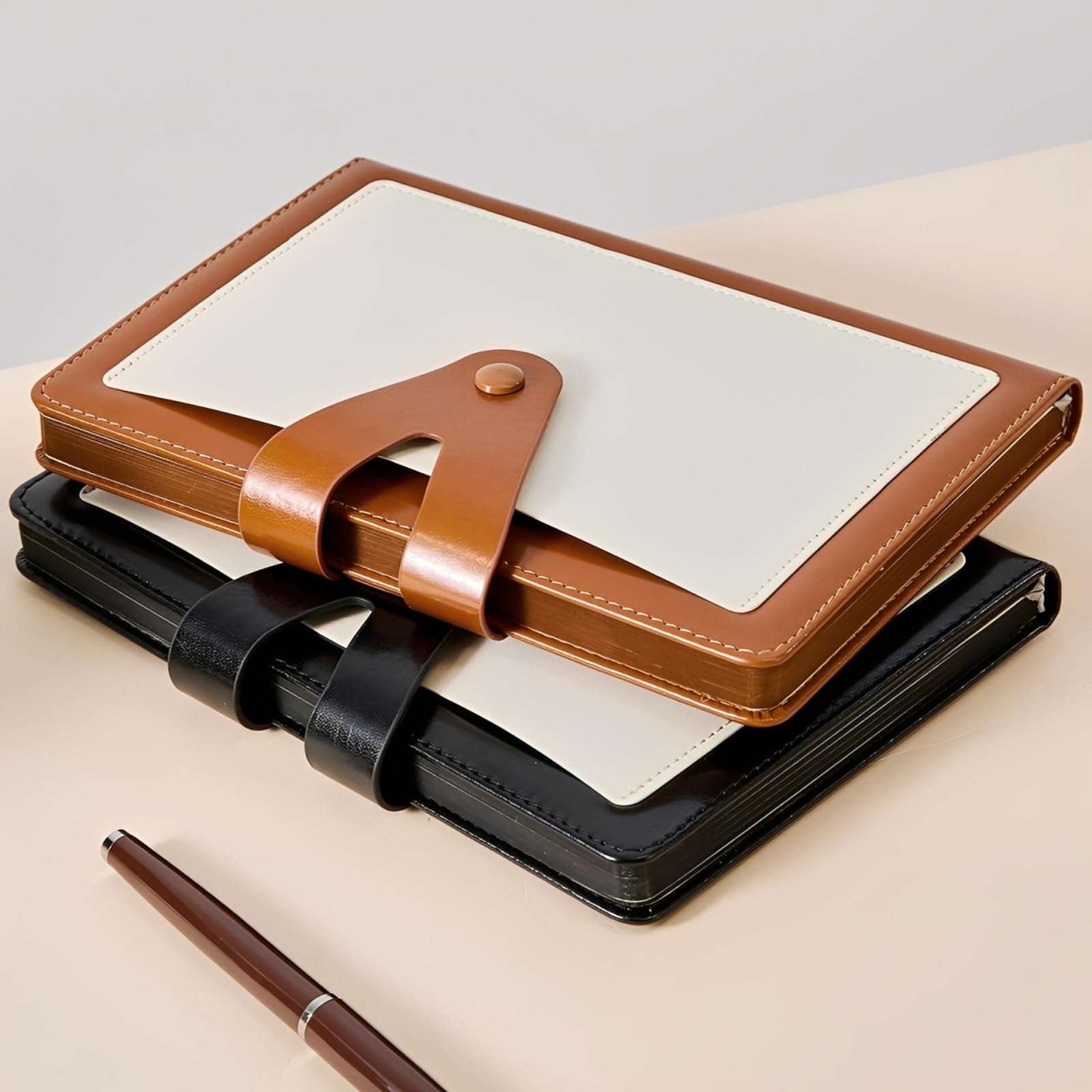 Notebook Classic Pagina A Righe, Taccuino Copertina Rigida E Chiusura Magnetica, Tasca Interna, Per Ufficio Scuola Casa Scrittura E Note, Ideale Per Appunti Scuola Ufficio, Idea Regalo (Nero)