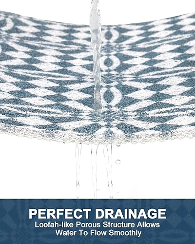 Miniatura 3 de Tapete de ducha antideslizante de secado rápido antideslizante para ducha interior, tapete de PVC suave para pies, tapete de baño extra grande para