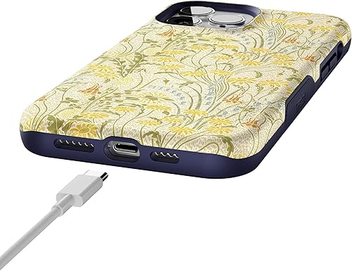 Miniatura 984 de Casely Funda para iPhone 13 Pro Max Jardín dorado Floral de girasol amarillo Compatible con MagSafe Diseño protector audaz Jardín Dorado