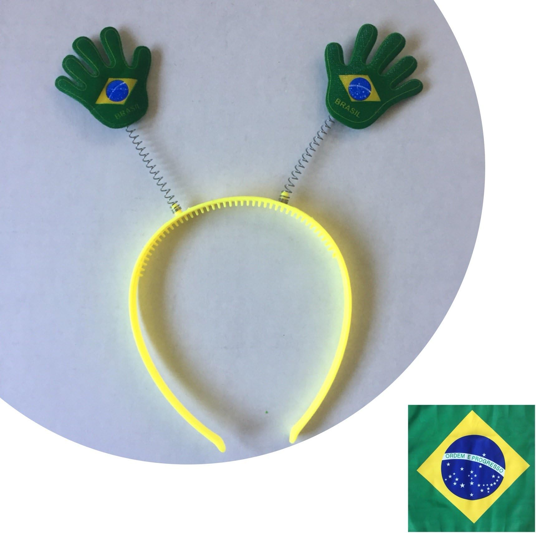 Brazil Tiara Head wear 2018 Russia World Cup Football Soccer Fans Assorted Green Yellow