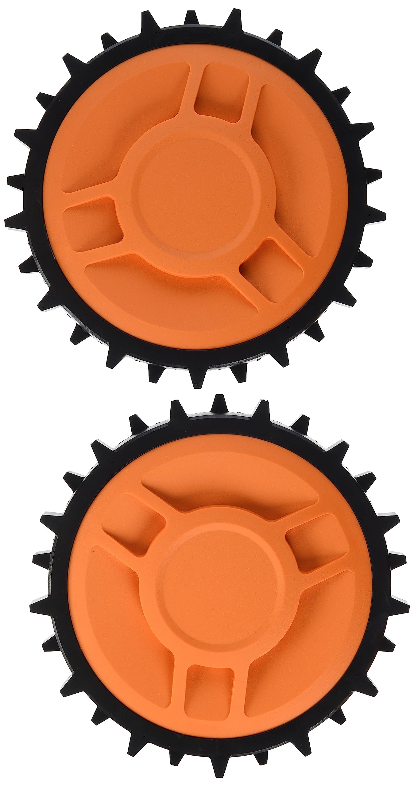 WORX Roues Lestées Tout-Terrain WA0950, Pour Robots tondeuses Worx LANDROID WR130E, WR141E, WR142E, WR143E, WR165E, WR167E, Pour une meilleure adhérence, Terrain difficile avec pentes jusqu'à 24°/45%