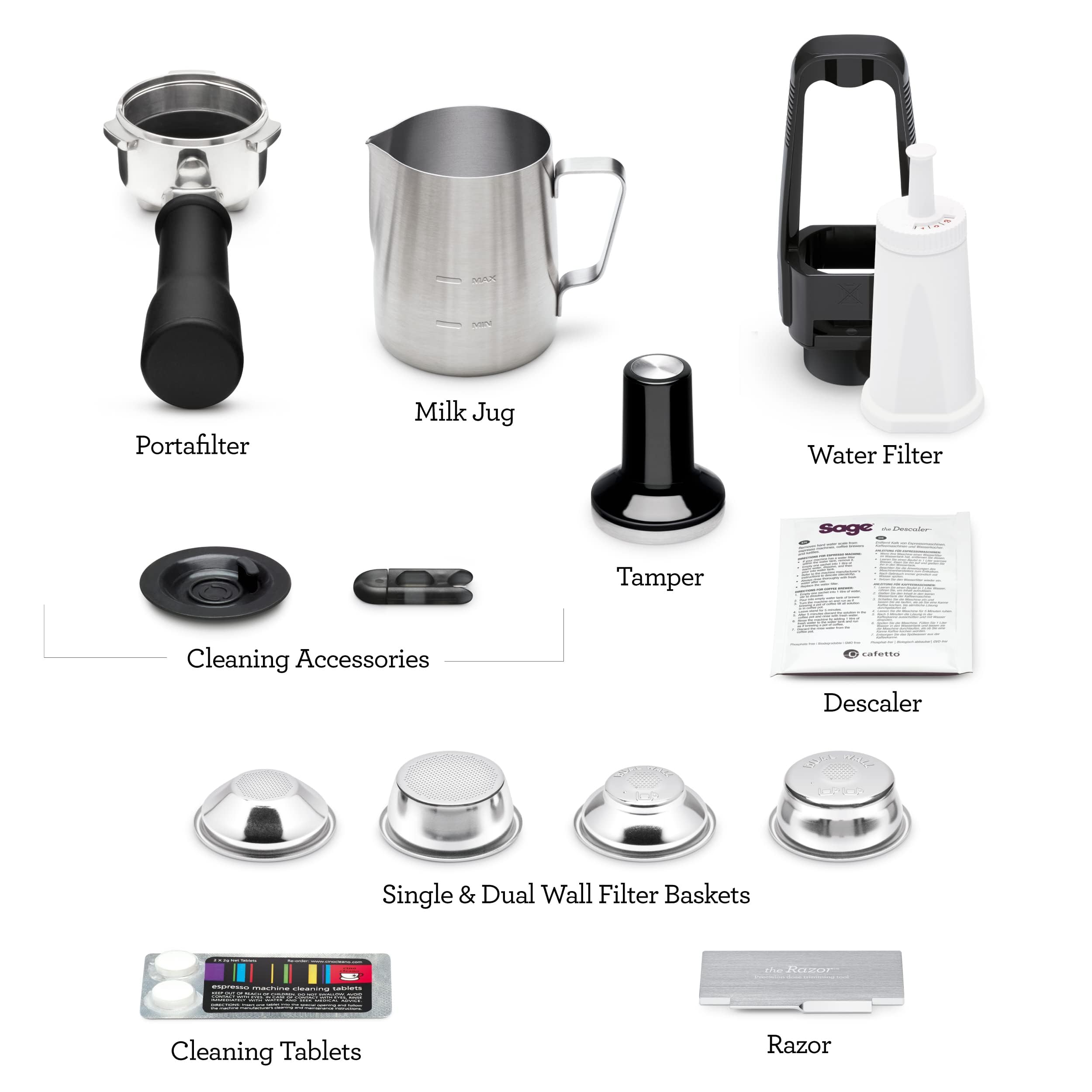 Sage SES500BTR4GUK1 The Bambino Plus, Black Truffle