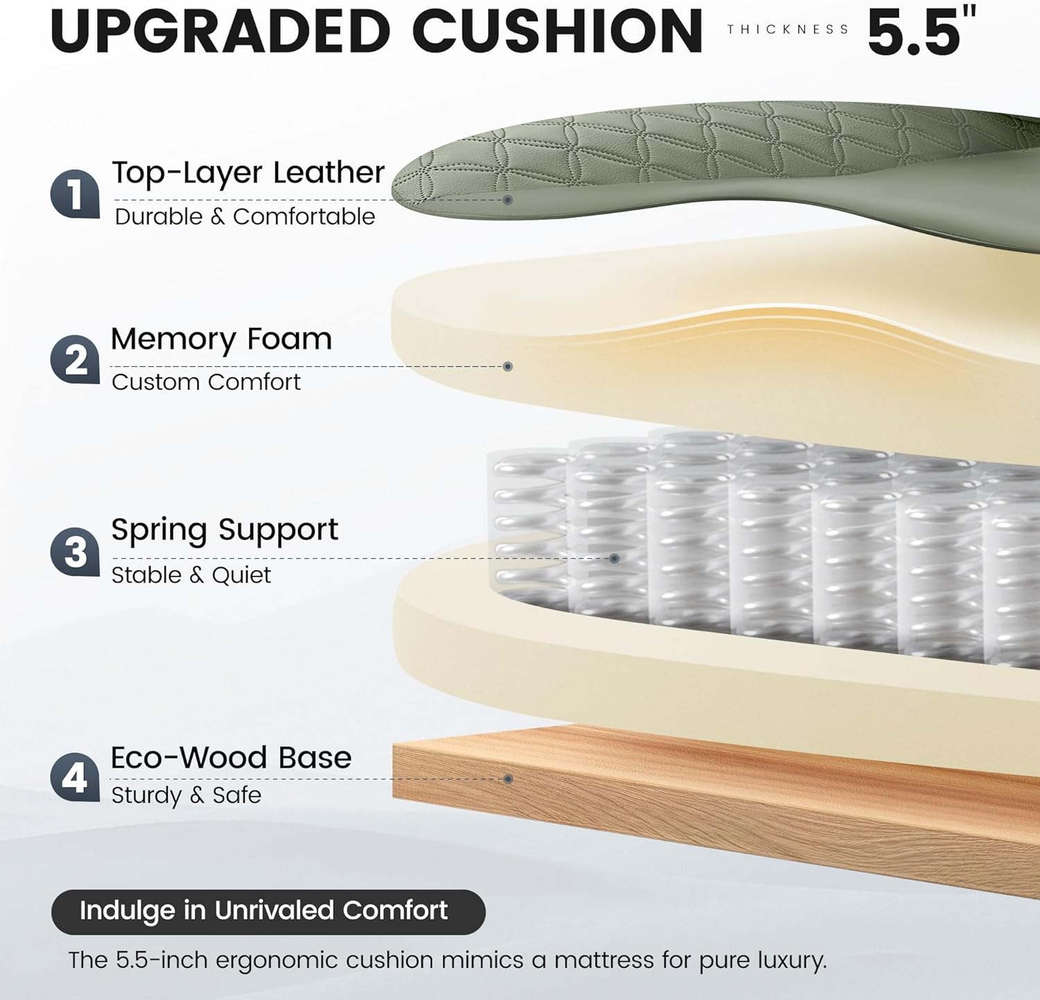 Durable PU leather with cat on chair