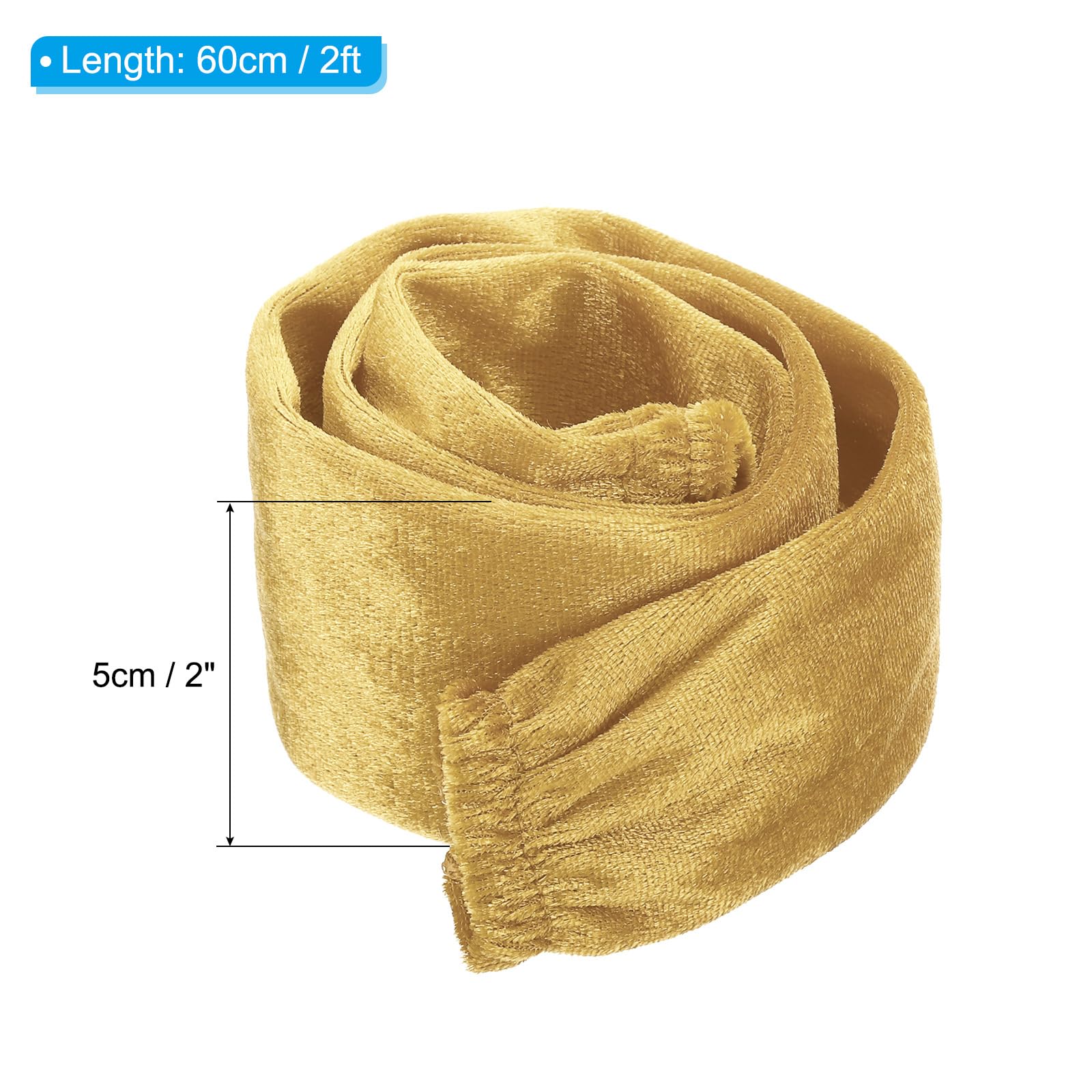 PATIKIL 23.6" Lampadario Catena Copertura, Catena Protezione Manica Lavabile con Cerniera per Lampadario Illuminazione Fili, Oro Tono