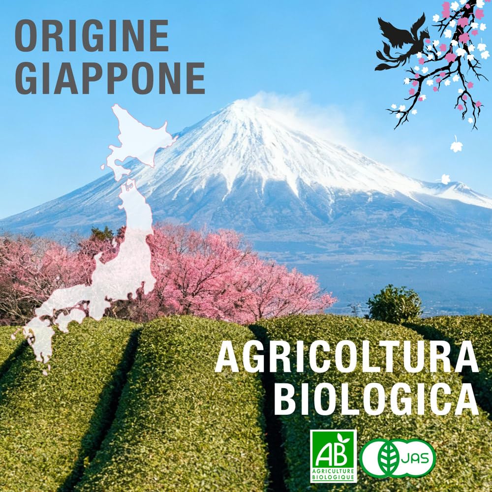 ORIGEENS TE MATCHA CERIMONIALE BIO PRESTIGE HINOTORI - Tè matcha BIO giapponese in polvere – Usucha/Koicha/Matcha Latte - Scatola 30g, Matcha Tea
