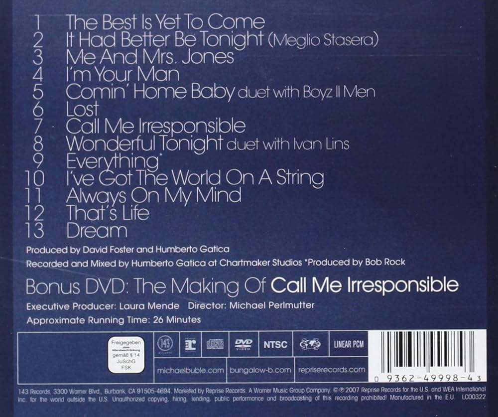 Buble,Michael - Call Me Irresponsible - Amazon.com Music