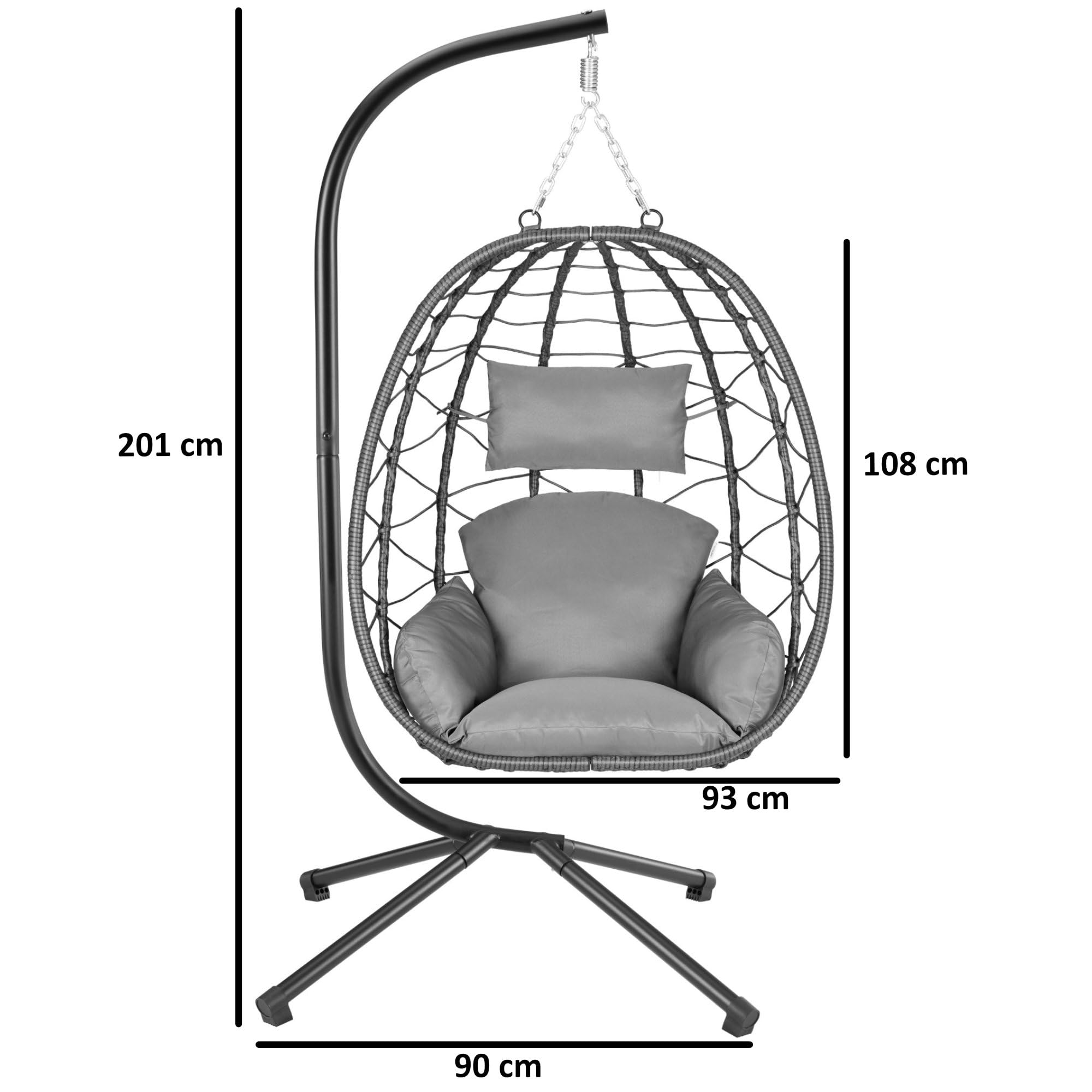 Poltrona Sospesa Samira - Poltrona Sospesa, Sedia Sospesa Per L'interno - Foto 10
