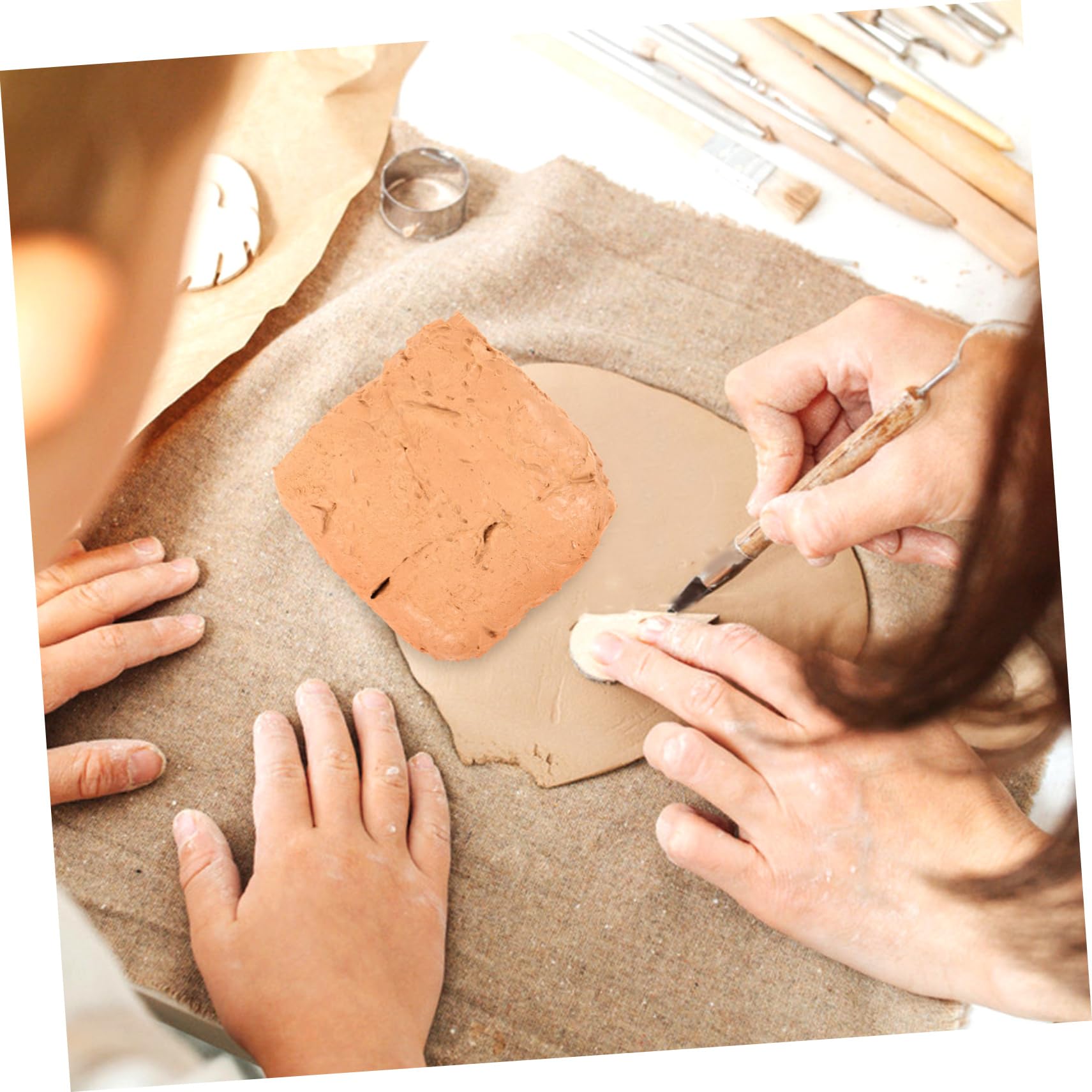 6piezas Arcilla De Secado Al Aire Para Arcilla De Multiusos Para Modelar Para Manualidades Diy y Esculturas Casa Mano