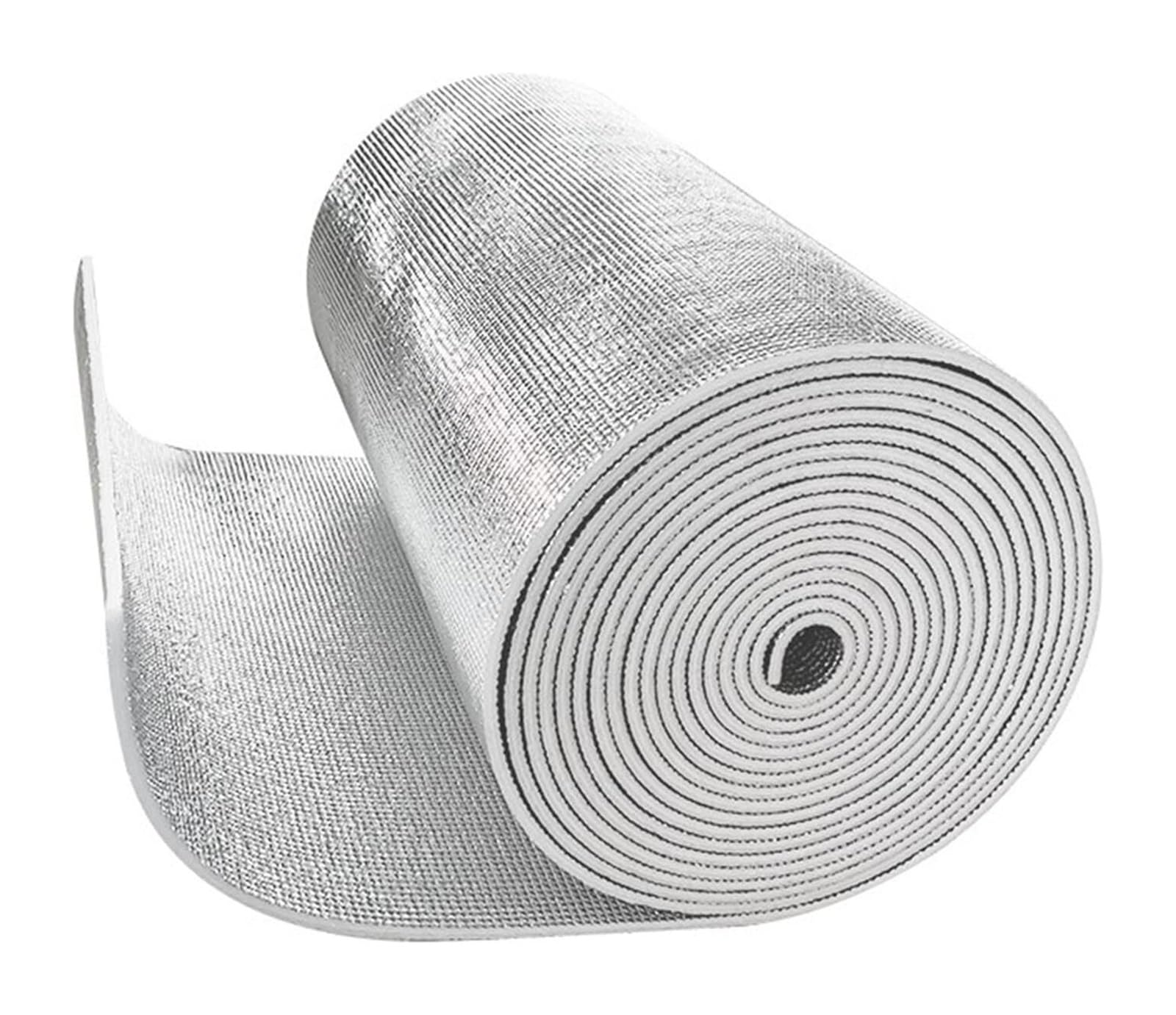 EBZFASO Double Aluminium Bubble Insulation Foil, Reflective Aluminum Foil Bubble Foam Thermal(5mm(thk),1 * 7M(7m²))