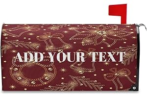 Personalized mailbox cover with magnetic closure