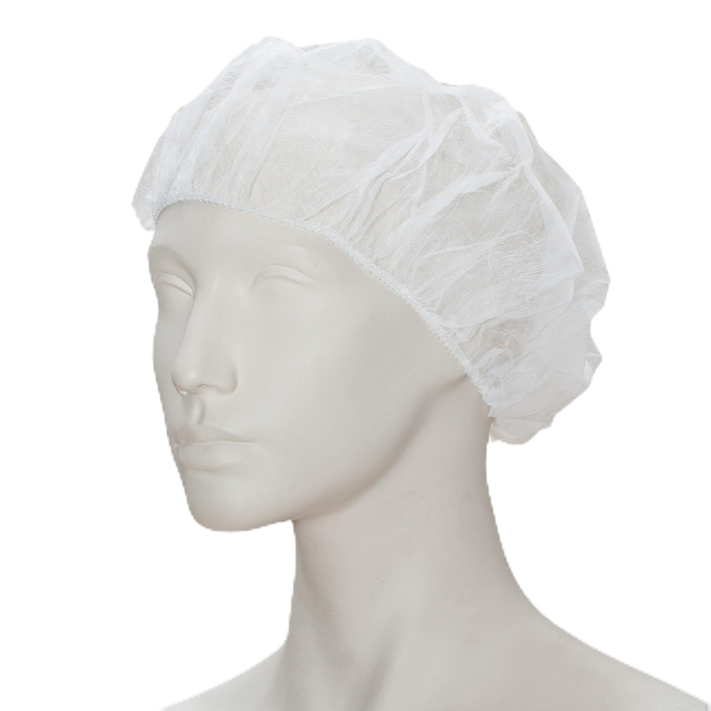 BICAP - Gorros desechables (1000 unidades, 54 cm), color blanco