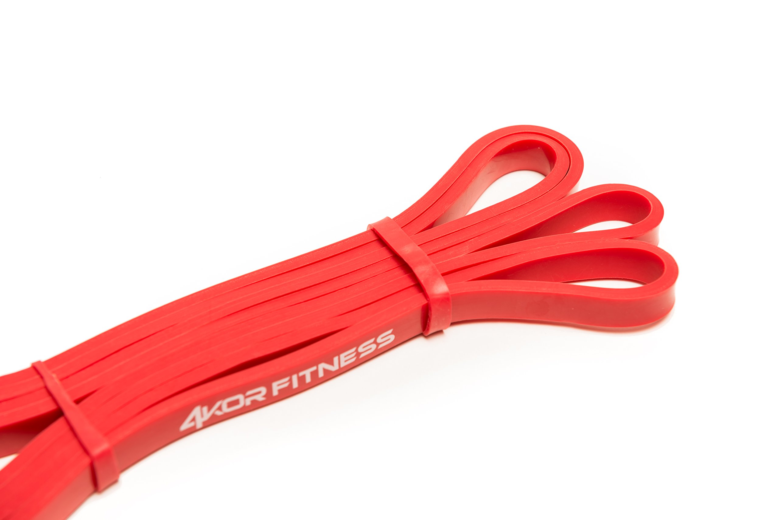4KOR Fitness Taśma wspomagająca podciąganie, wytrzymała taśma oporowa 104 cm (od 5 do 79 kg) - pojedyncza taśma lub zestaw