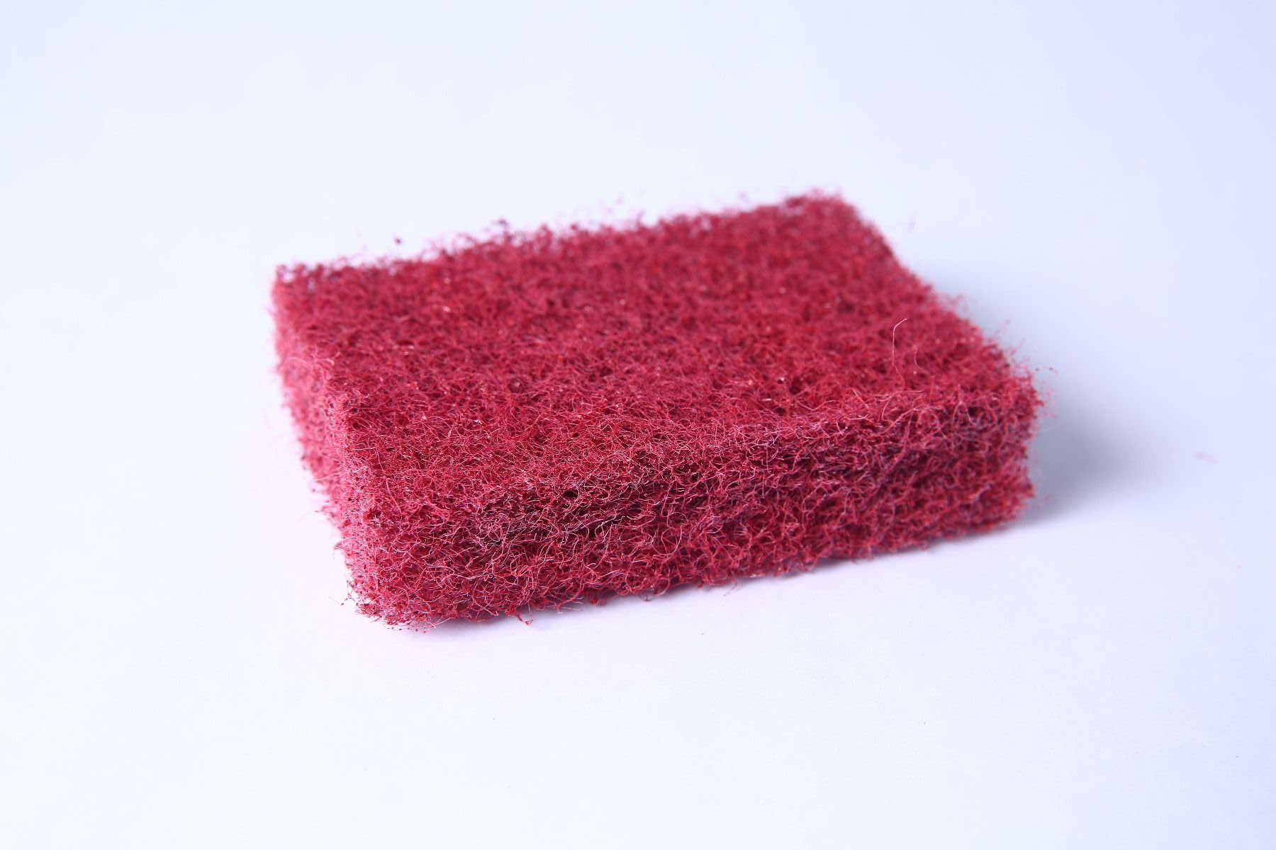 Heavy Duty Vessels Cleaning Scrubber | Tough Grease & Stain Remover | Long-Lasting Kitchen Scrub Pad for Utensils, Pots & Pans (Red)-image-38