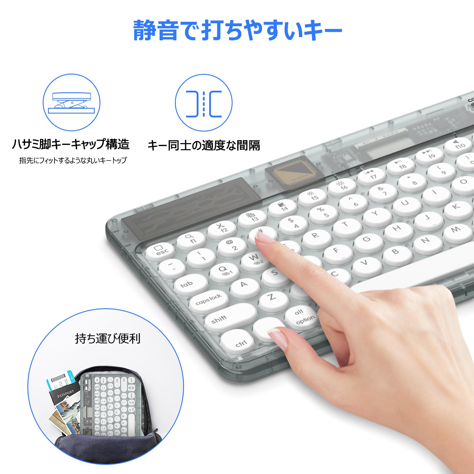 Amazon | DOKYW ワイヤレス キーボードBluetooth iPad用 スマホ用 