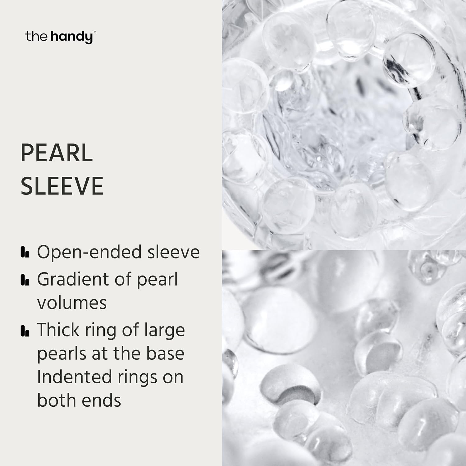 The Handy Pearl Penis Sleeve Mermaid Collection - Open-Ended Masturbation Sleeves Stroker, Adult Sex Toys for Men